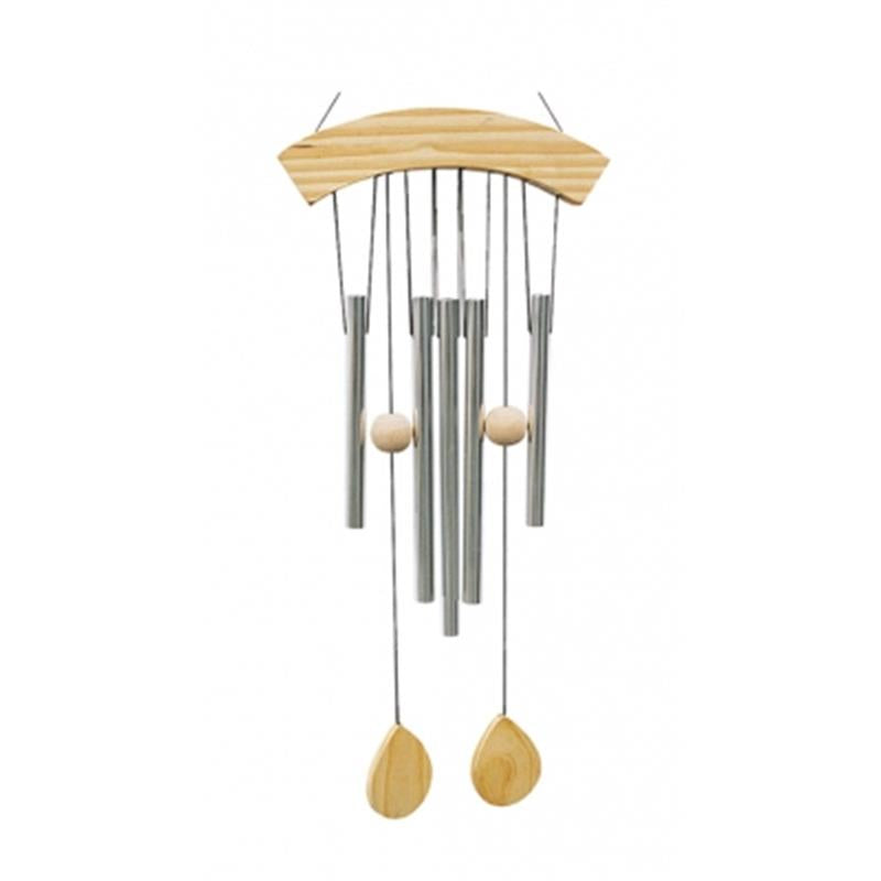 Windchime Five Chimes with natural wood