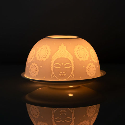 Buddha Face Dome Tea Light Holder