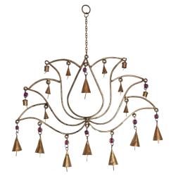 Large Hanging Lotus Chime With Bells